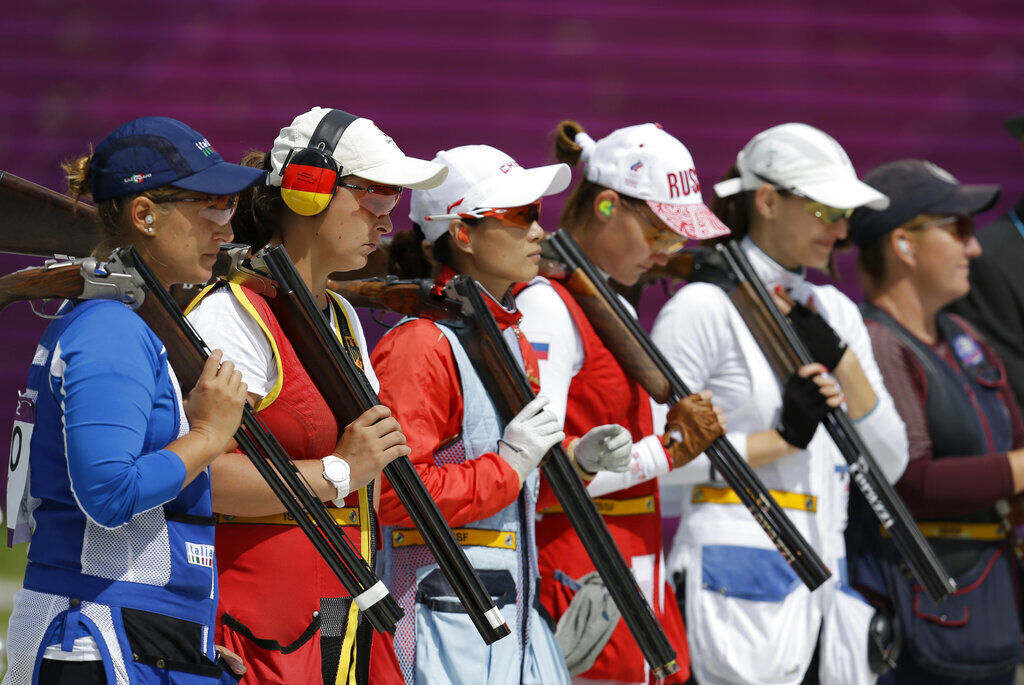 2012: Kimberly Rhode wins Olympic gold medal in women’s skeet shooting